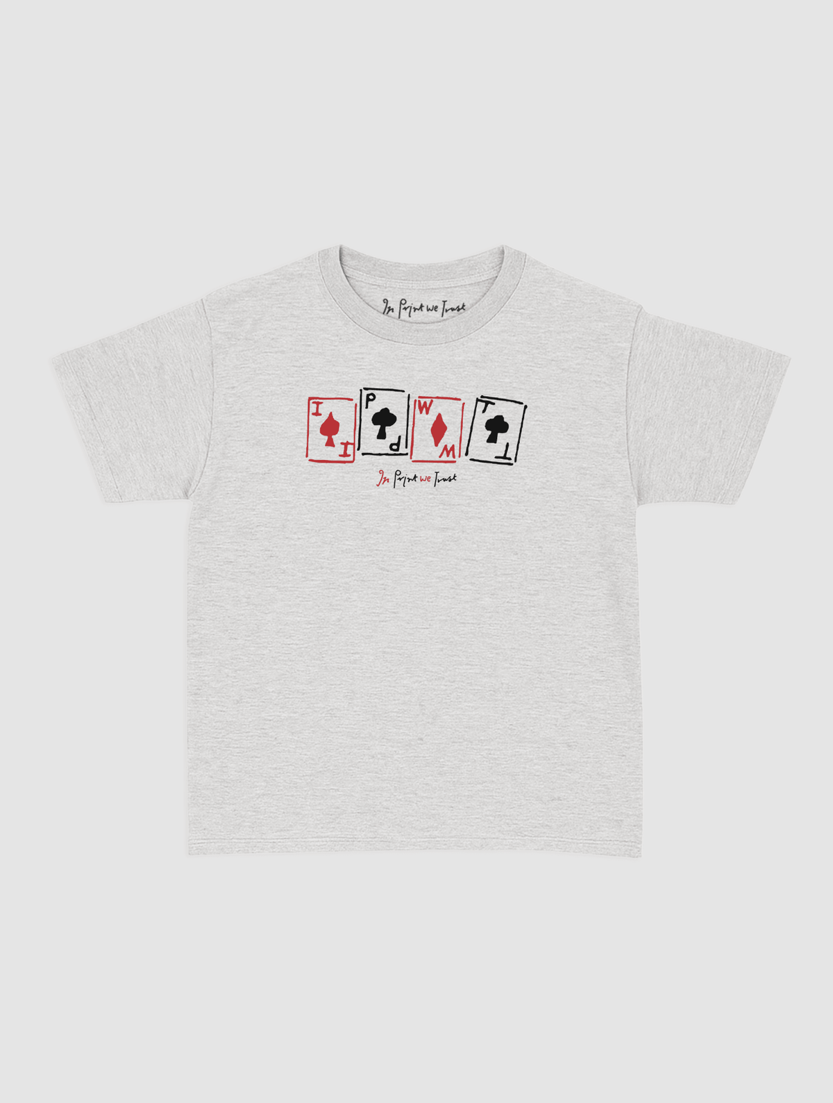 cards baby tee - In Print We Trust