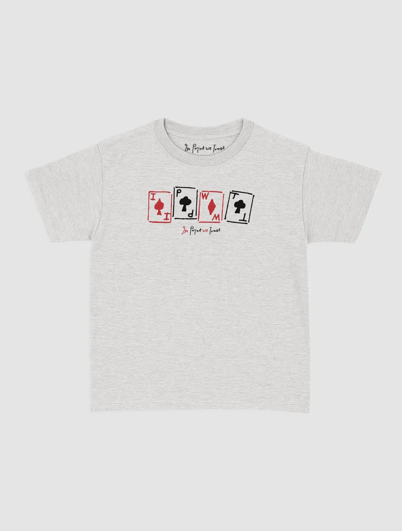 cards baby tee - In Print We Trust
