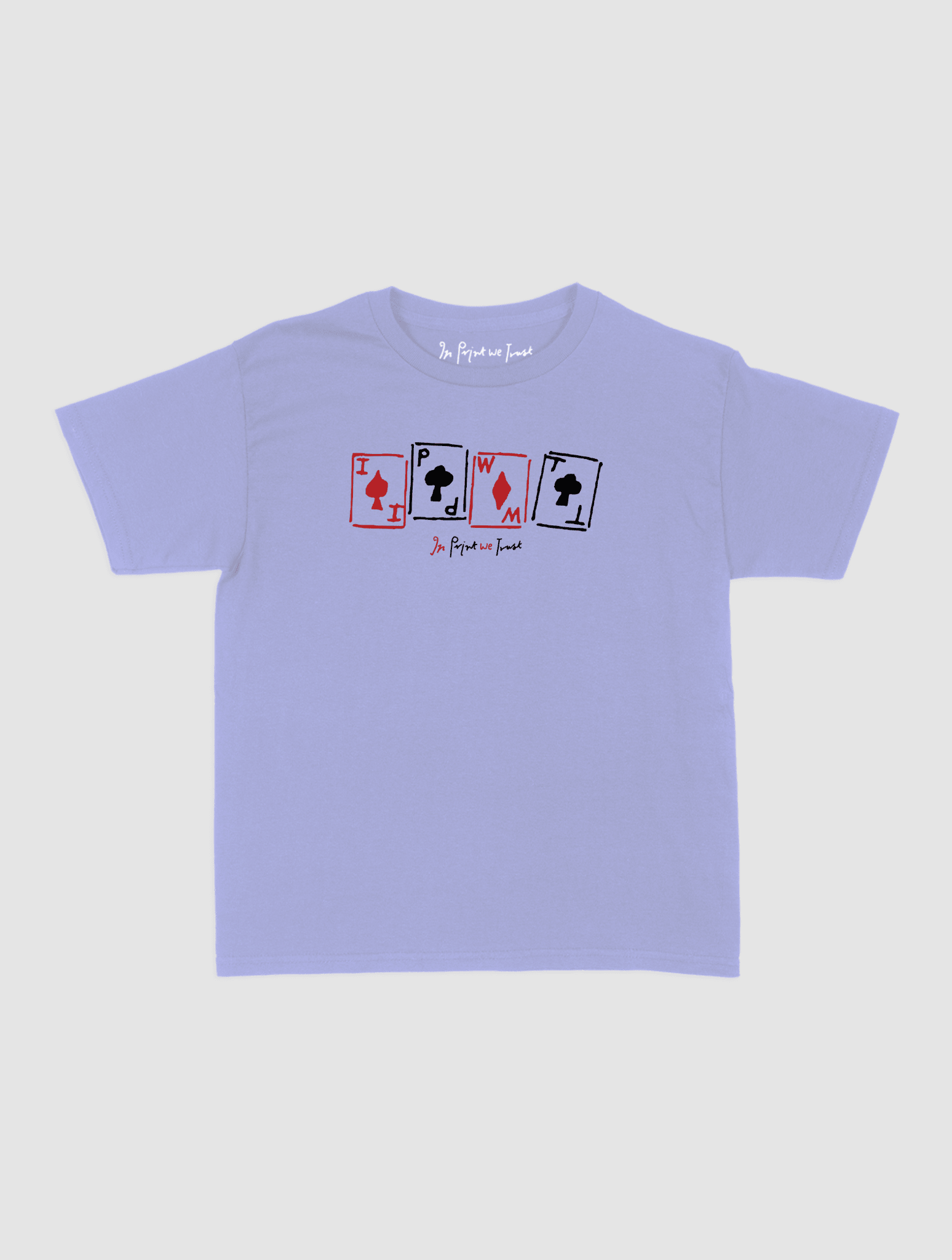 cards baby tee - In Print We Trust