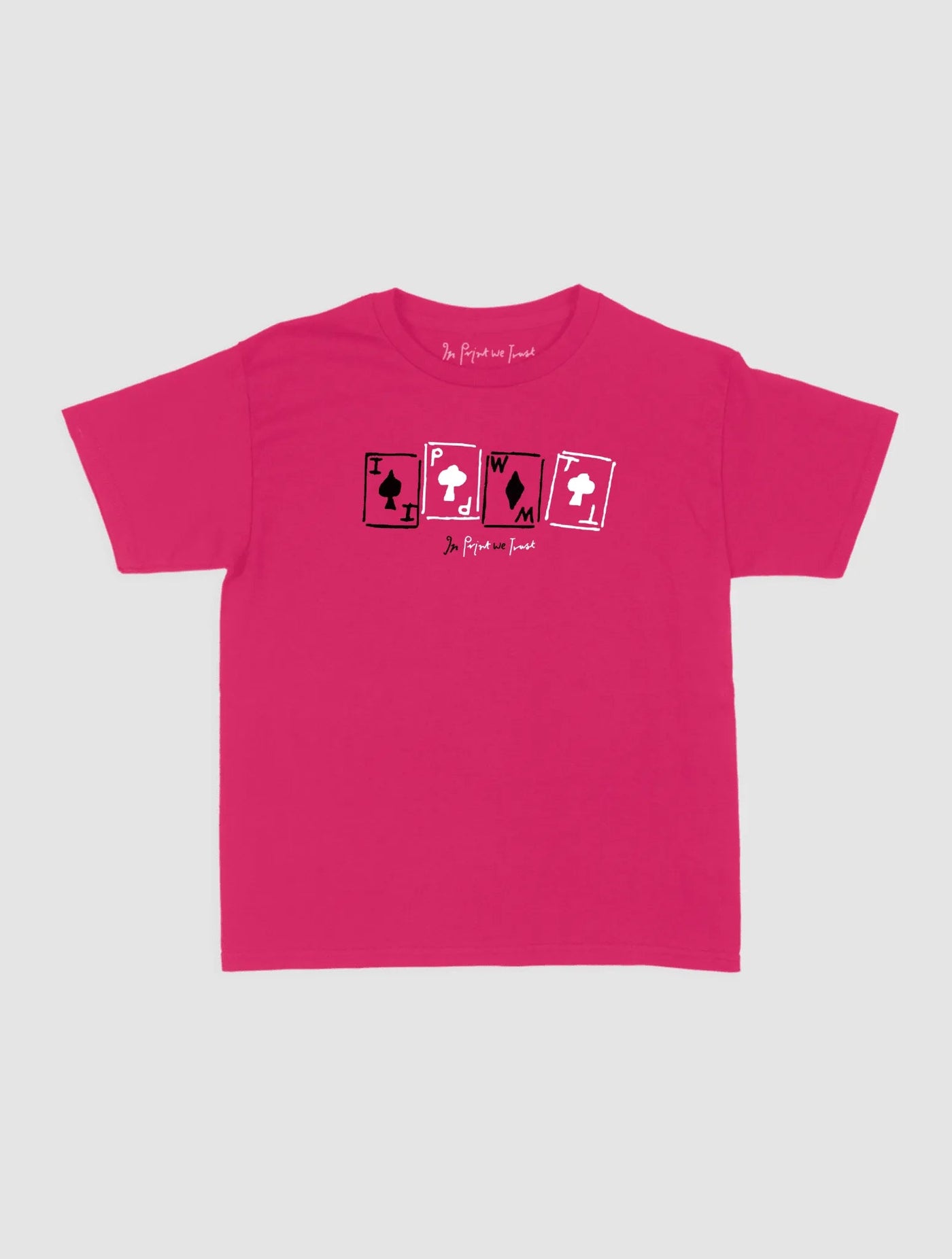cards baby tee - In Print We Trust
