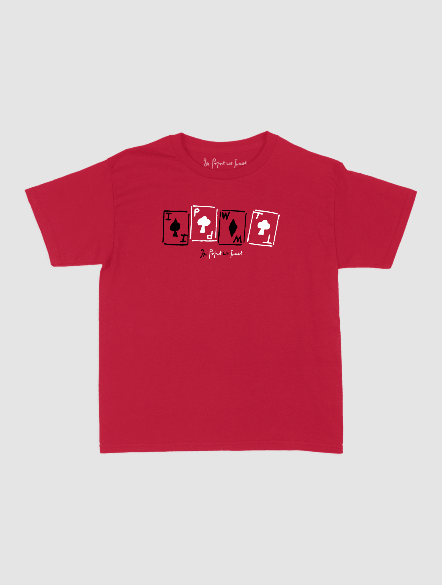 cards baby tee - In Print We Trust