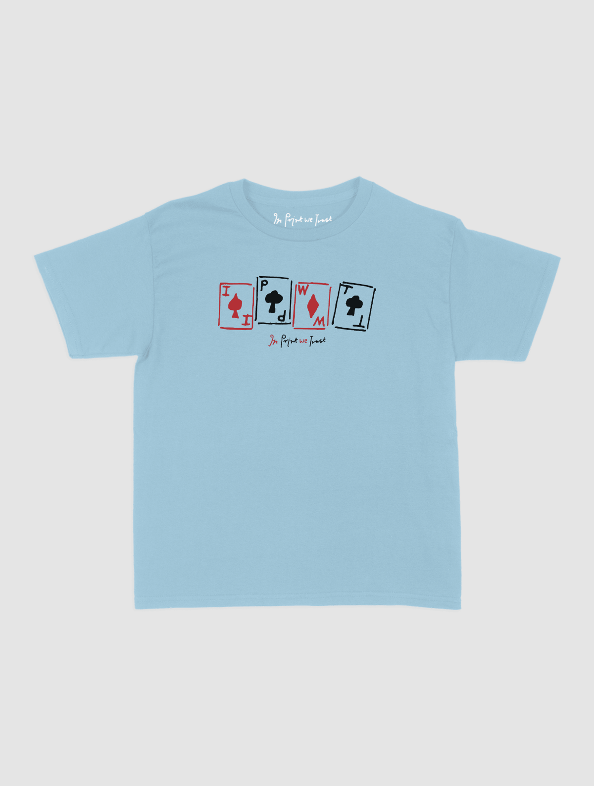 cards baby tee - In Print We Trust
