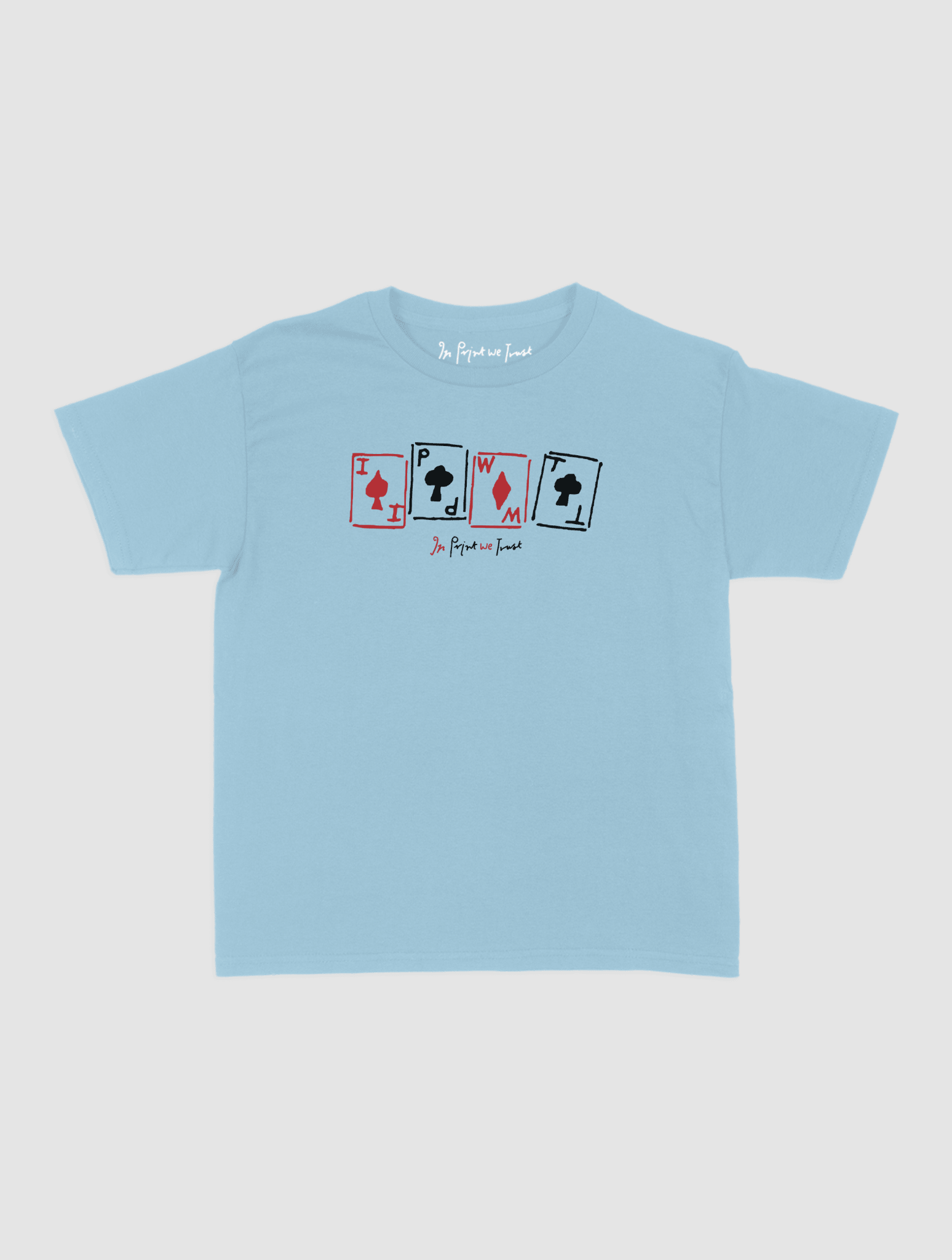 cards baby tee - In Print We Trust
