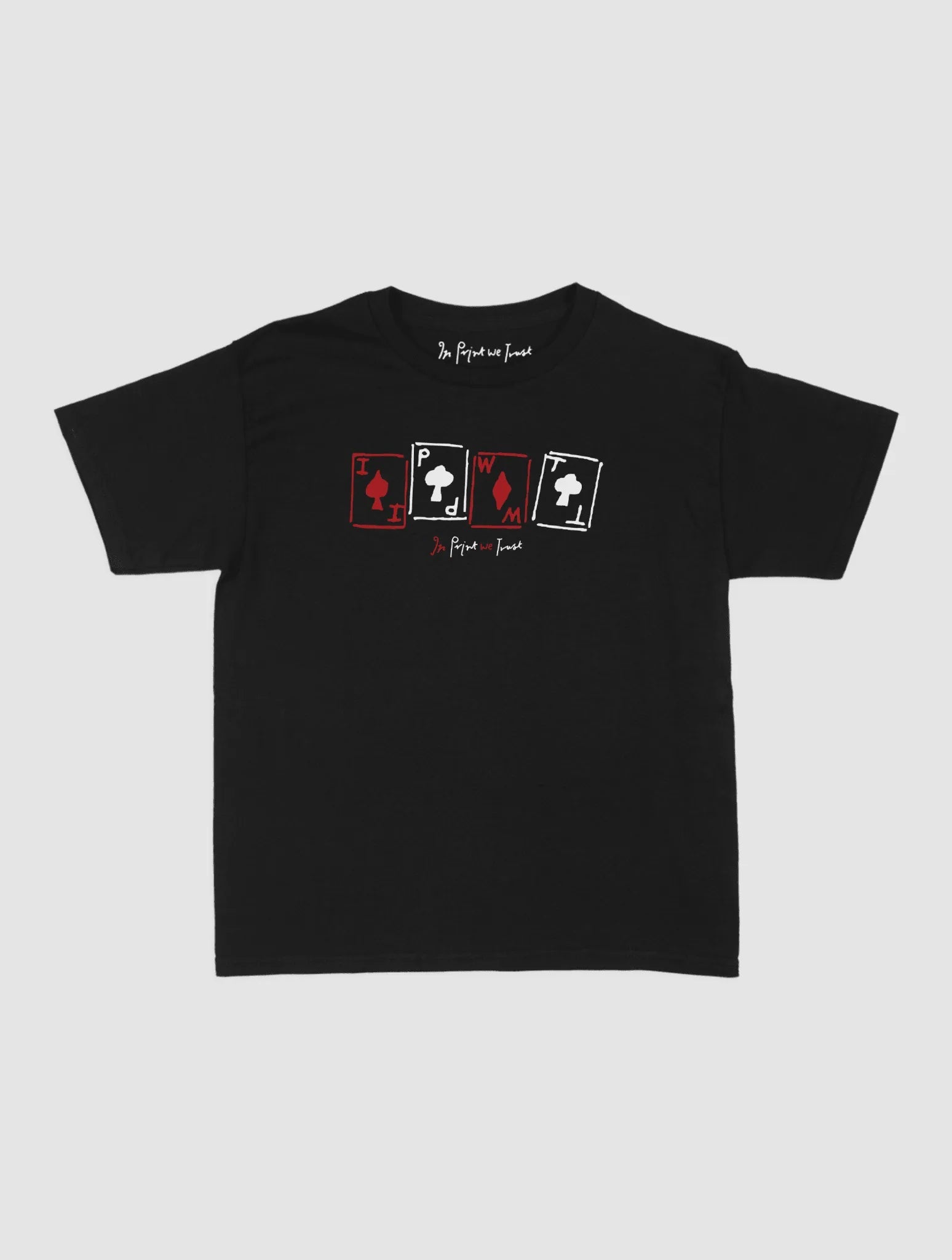 cards baby tee - In Print We Trust