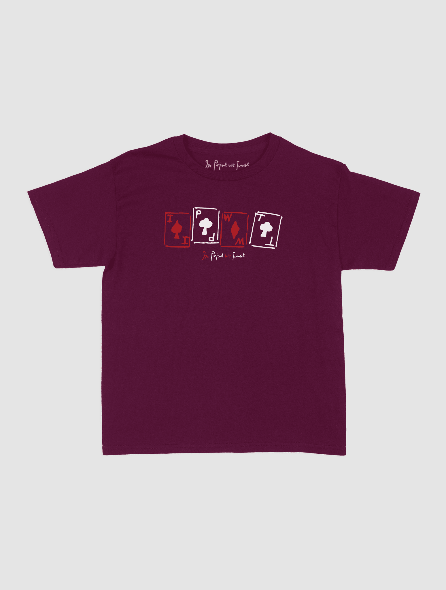 cards baby tee - In Print We Trust