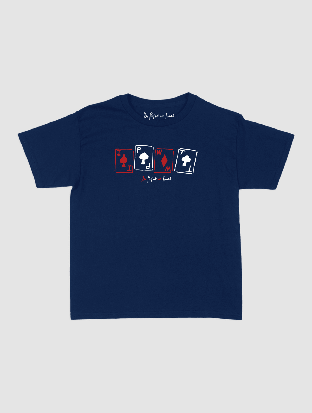cards baby tee - In Print We Trust