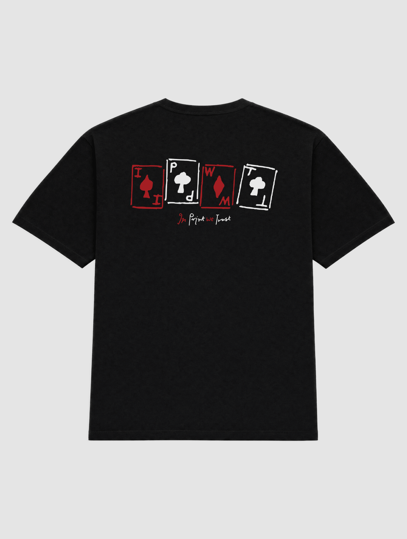 cards heavyweight tee - In Print We Trust