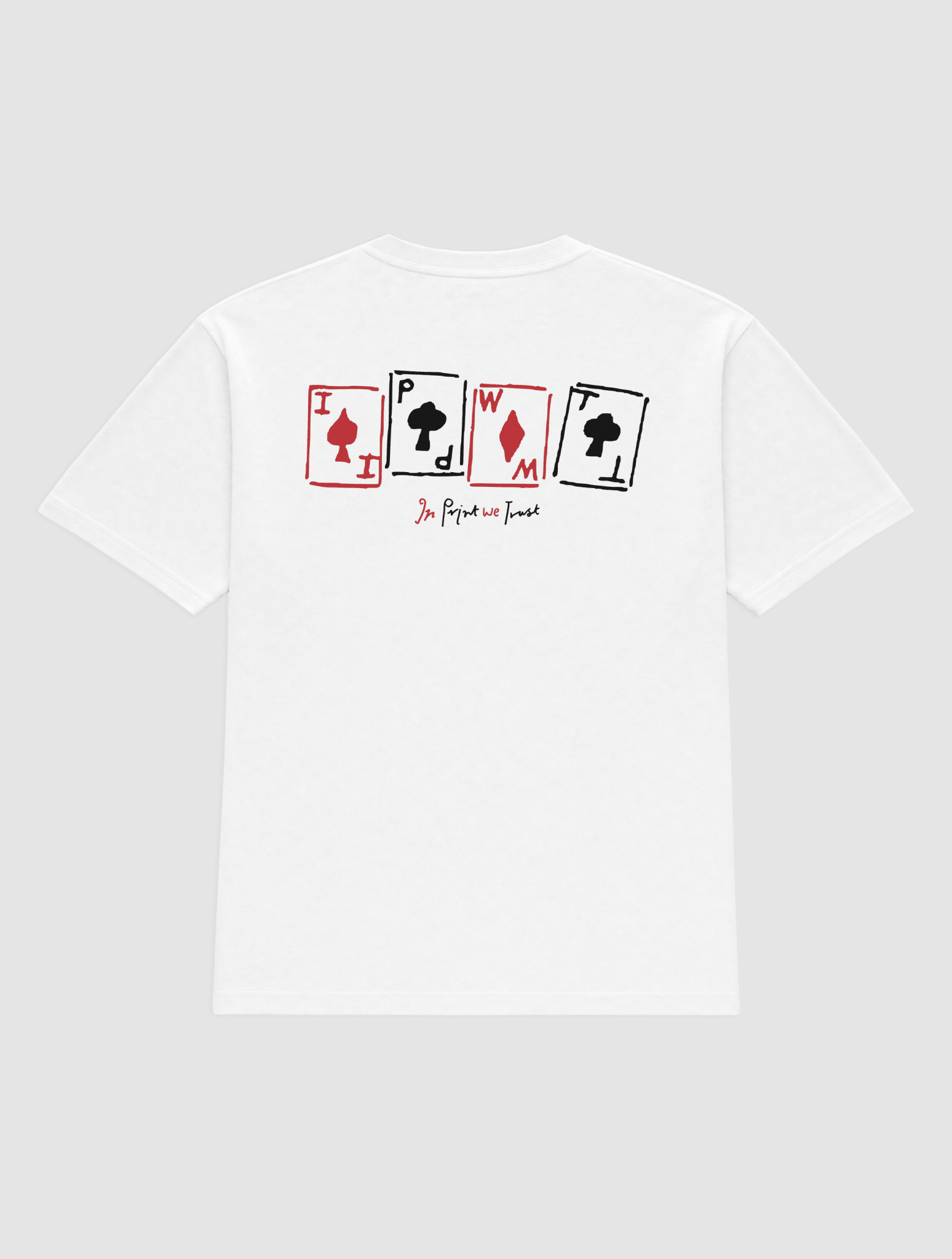 cards heavyweight tee - In Print We Trust