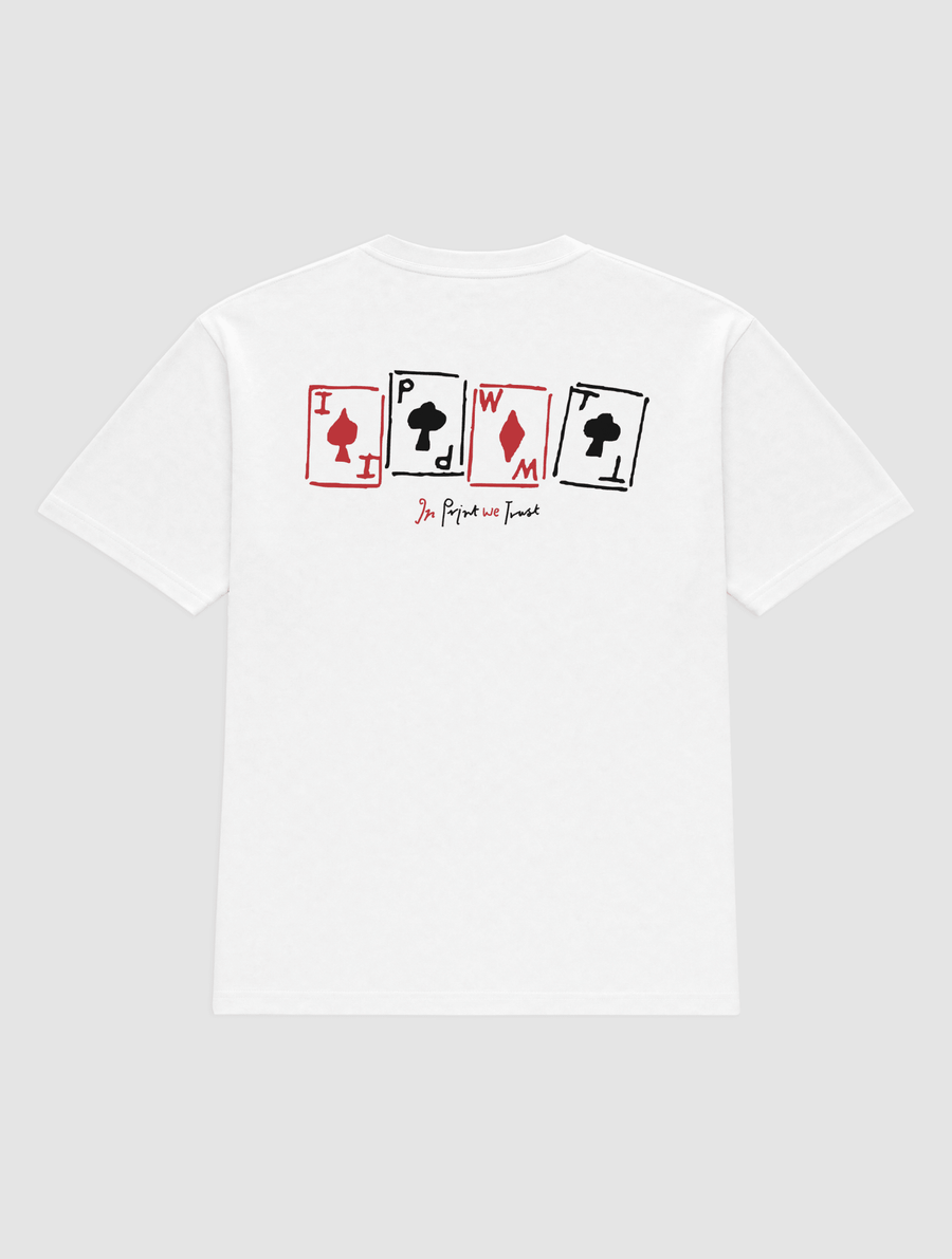 cards heavyweight tee - In Print We Trust
