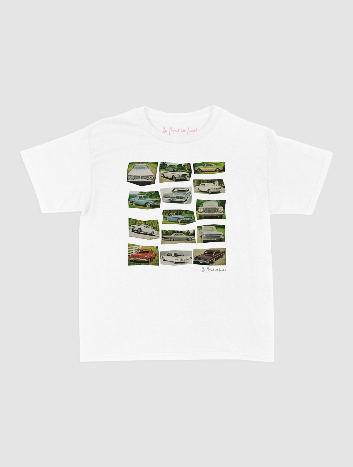 cars baby tee - In Print We Trust