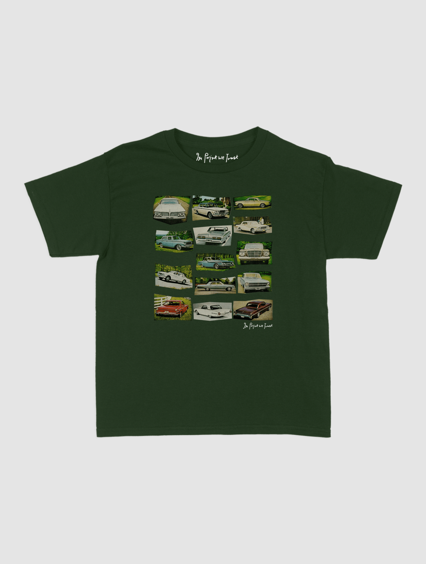 cars baby tee - In Print We Trust