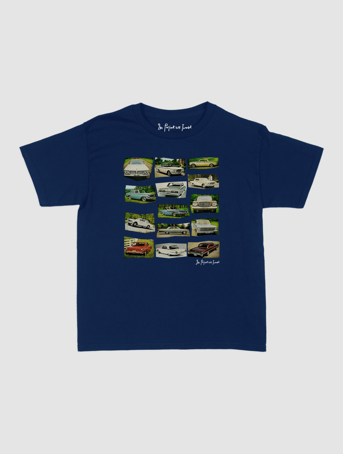 cars baby tee - In Print We Trust