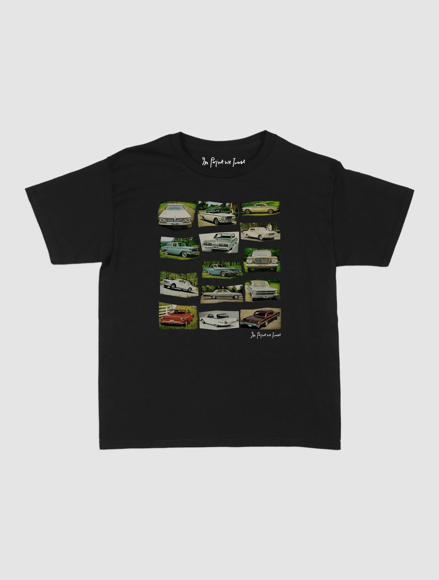 cars baby tee - In Print We Trust