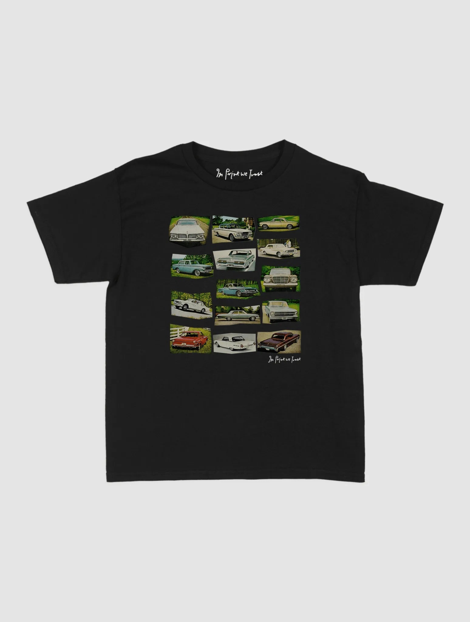 cars baby tee - In Print We Trust