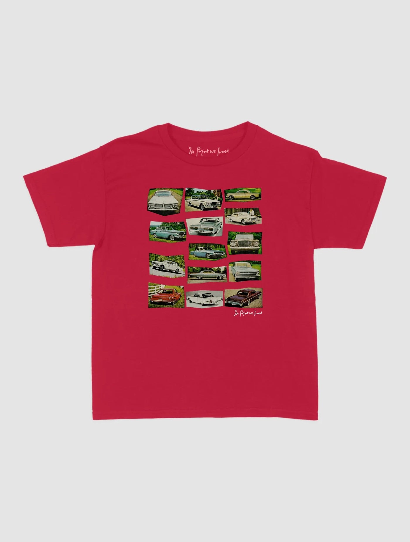 cars baby tee - In Print We Trust