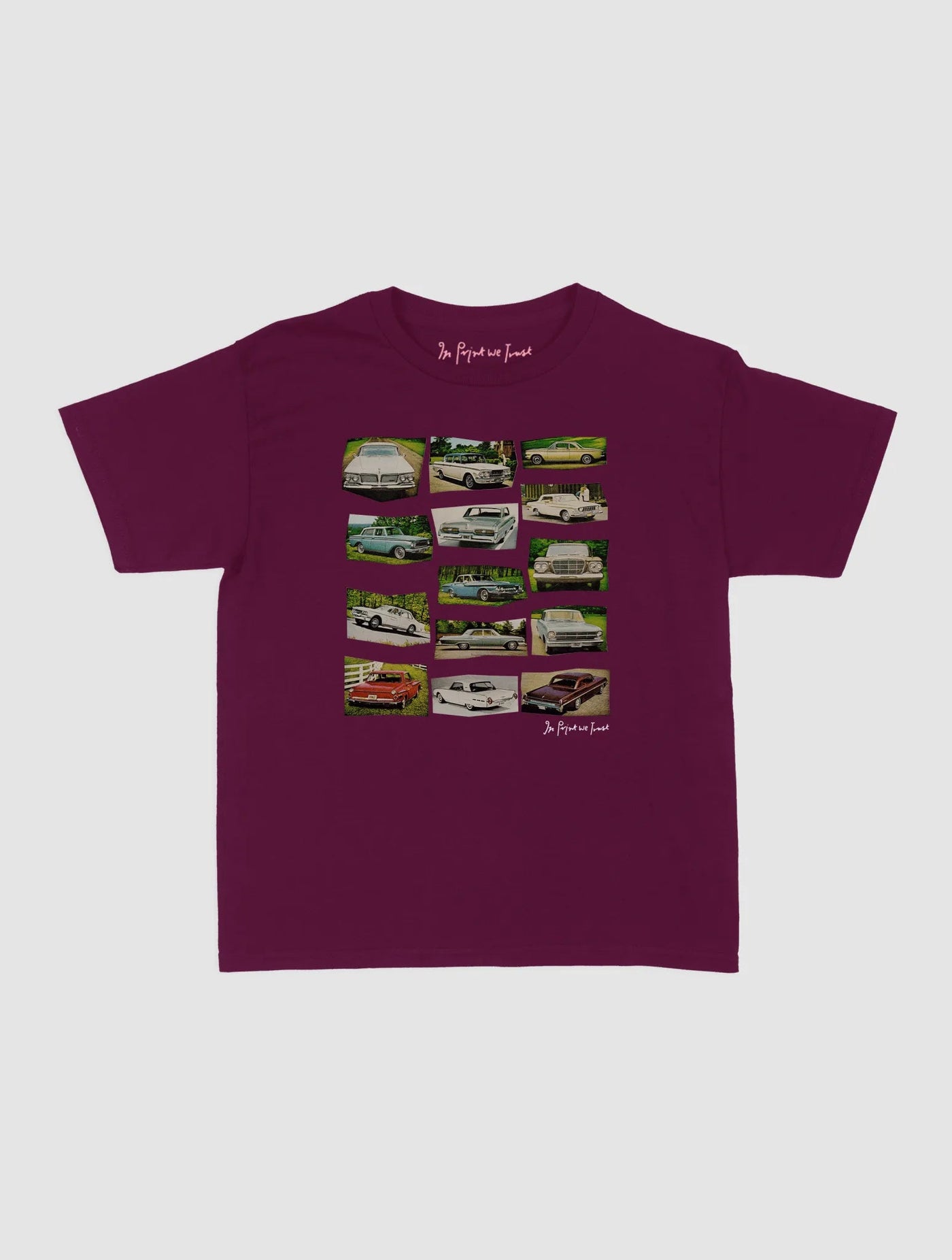 cars baby tee - In Print We Trust