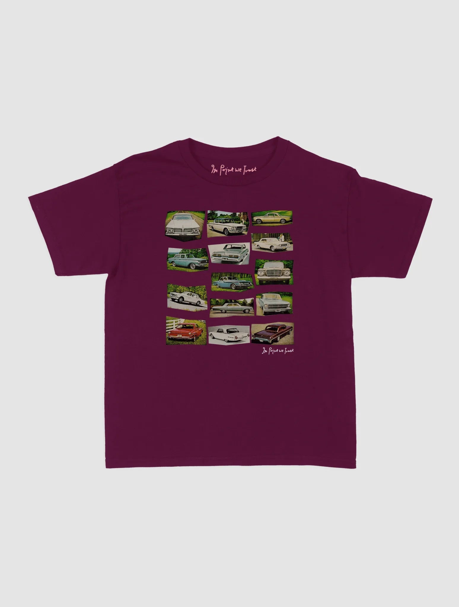 cars baby tee - In Print We Trust