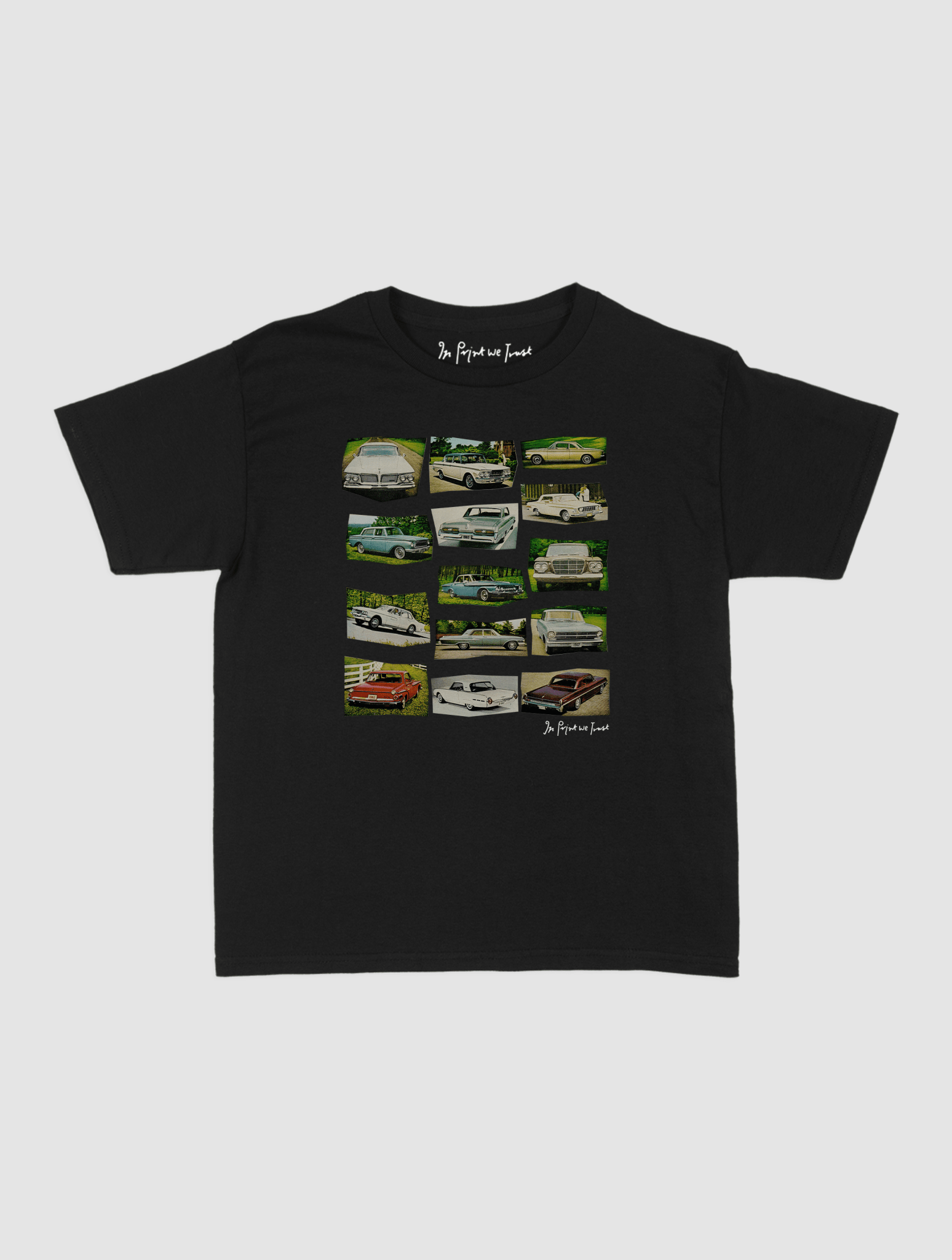 cars baby tee - In Print We Trust