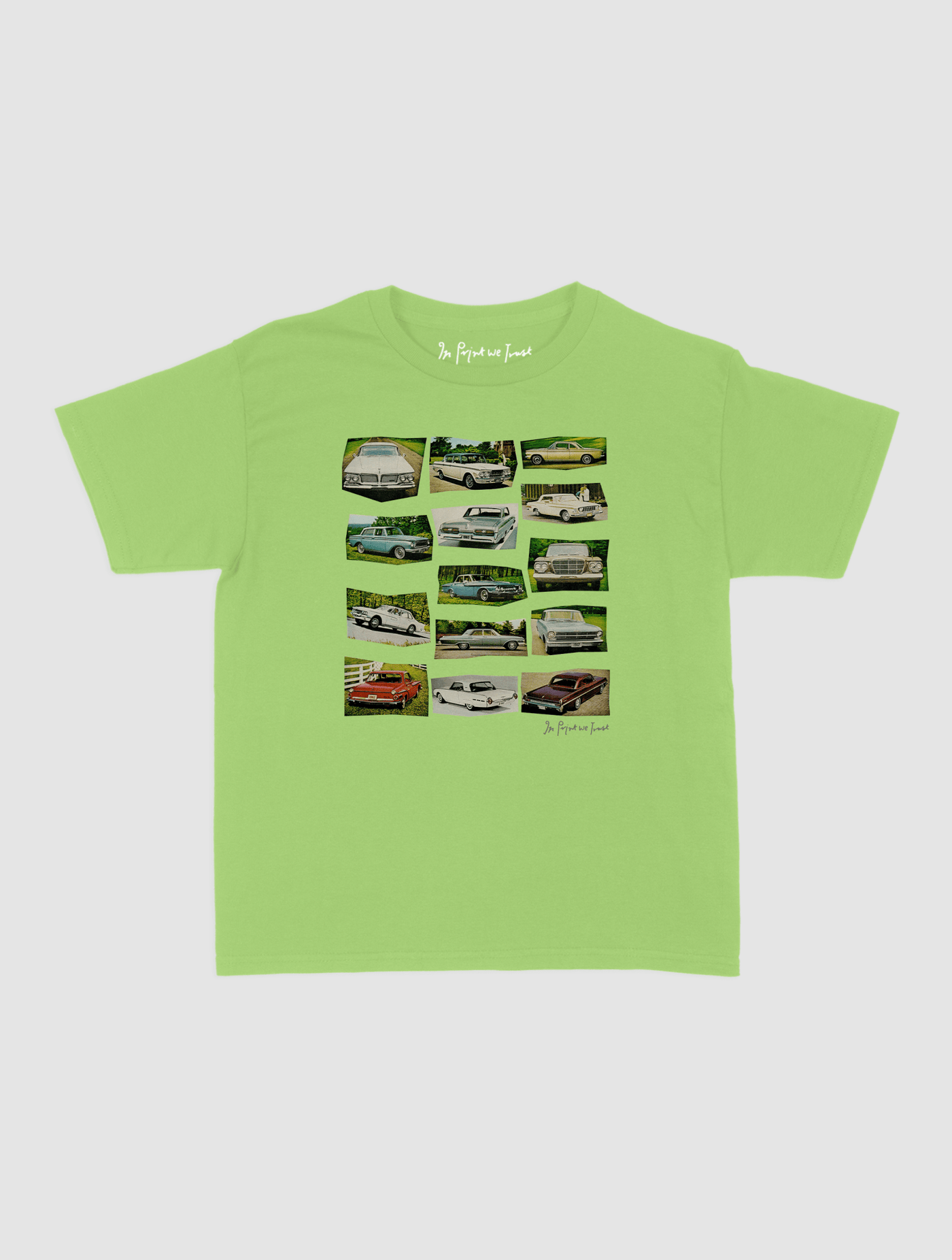 cars baby tee - In Print We Trust