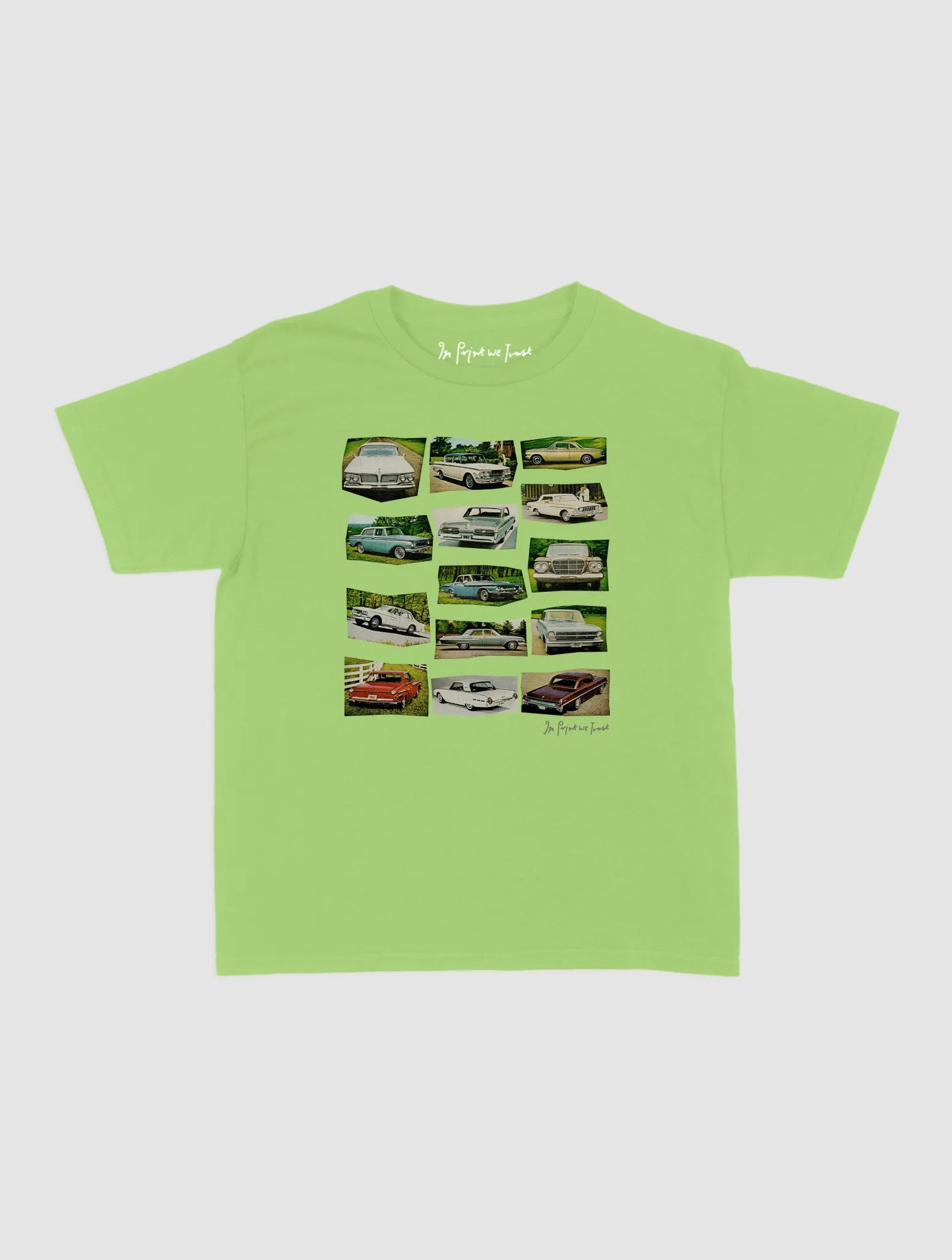cars baby tee - In Print We Trust