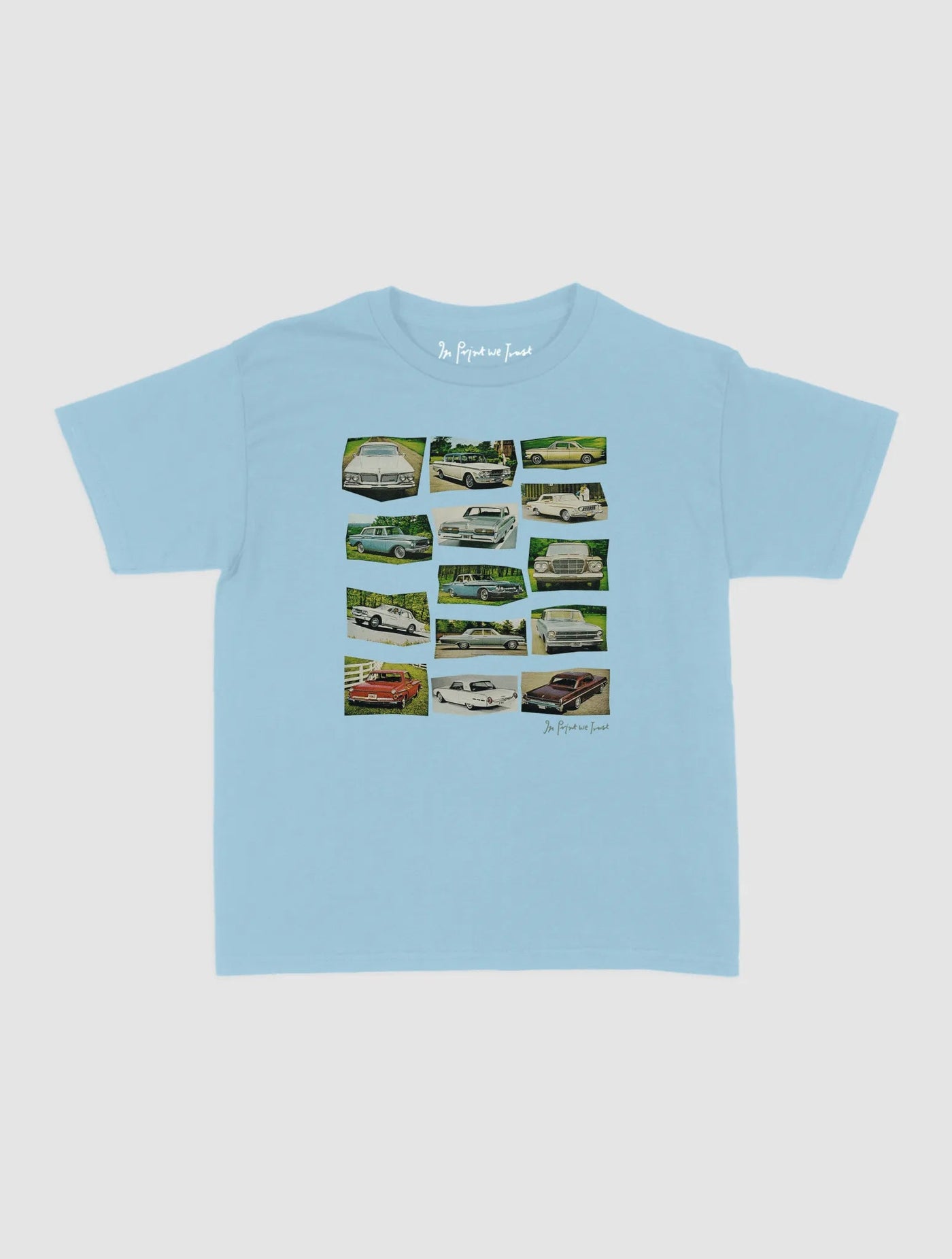 cars baby tee - In Print We Trust