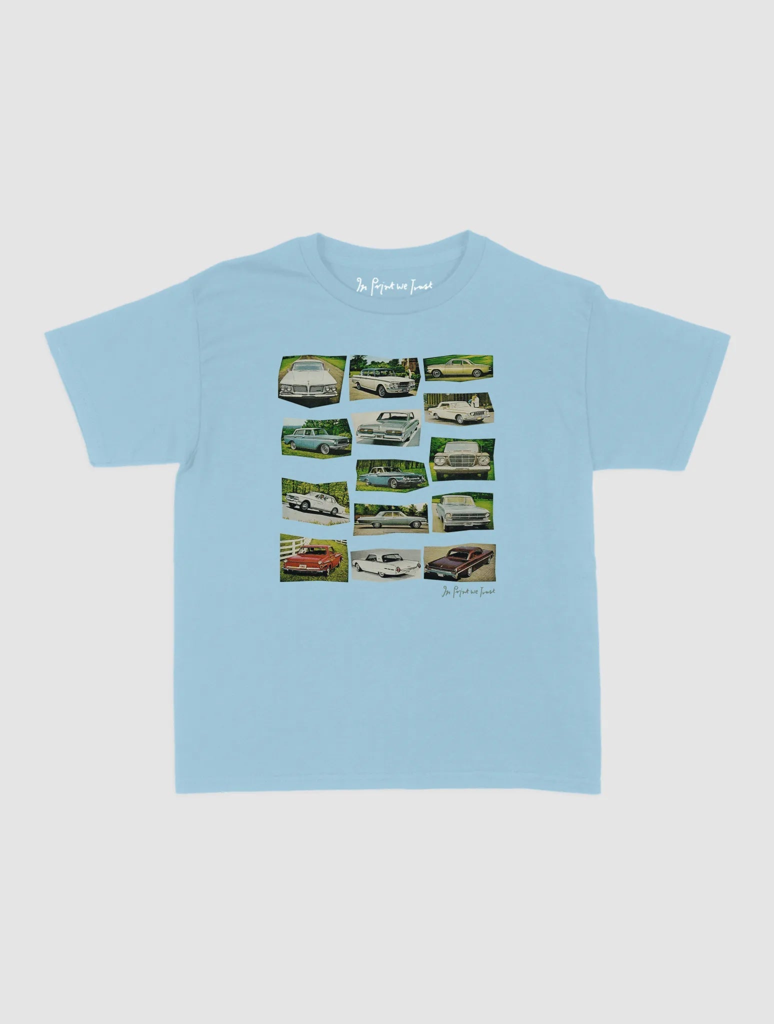 cars baby tee - In Print We Trust
