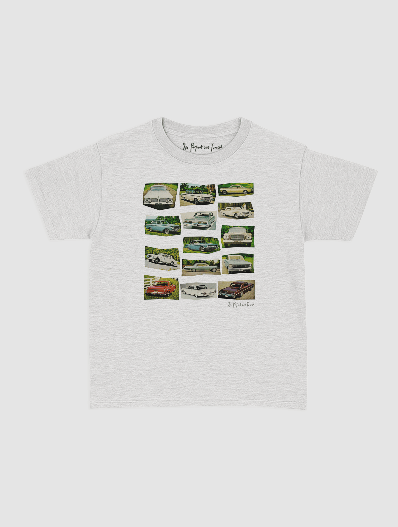 cars baby tee - In Print We Trust