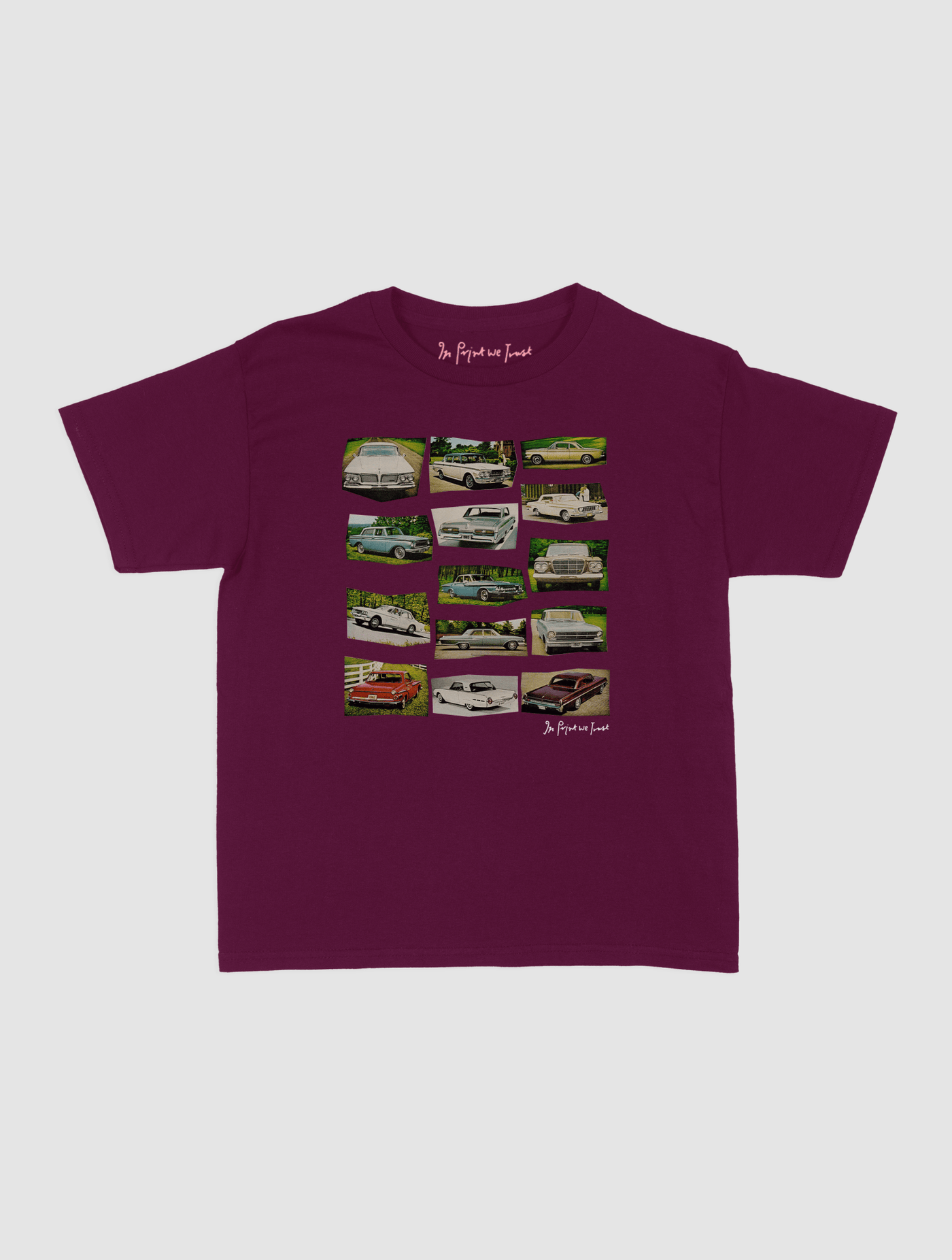 cars baby tee - In Print We Trust