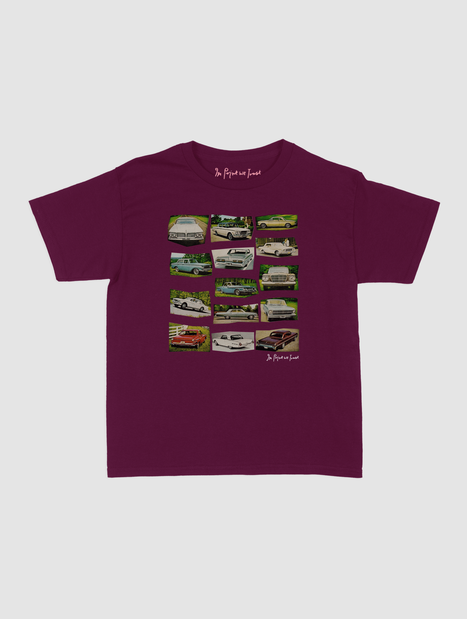 cars baby tee - In Print We Trust