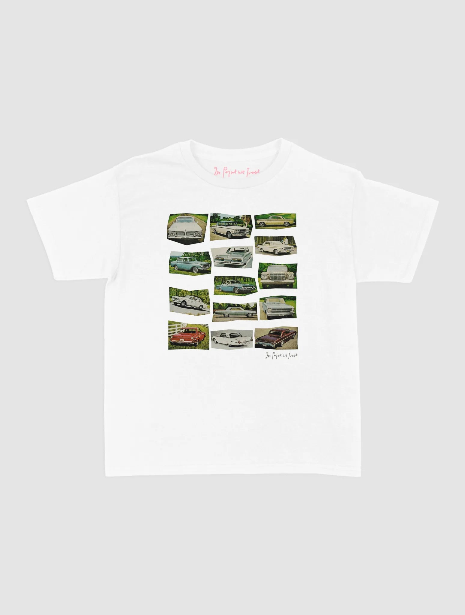 cars baby tee - In Print We Trust