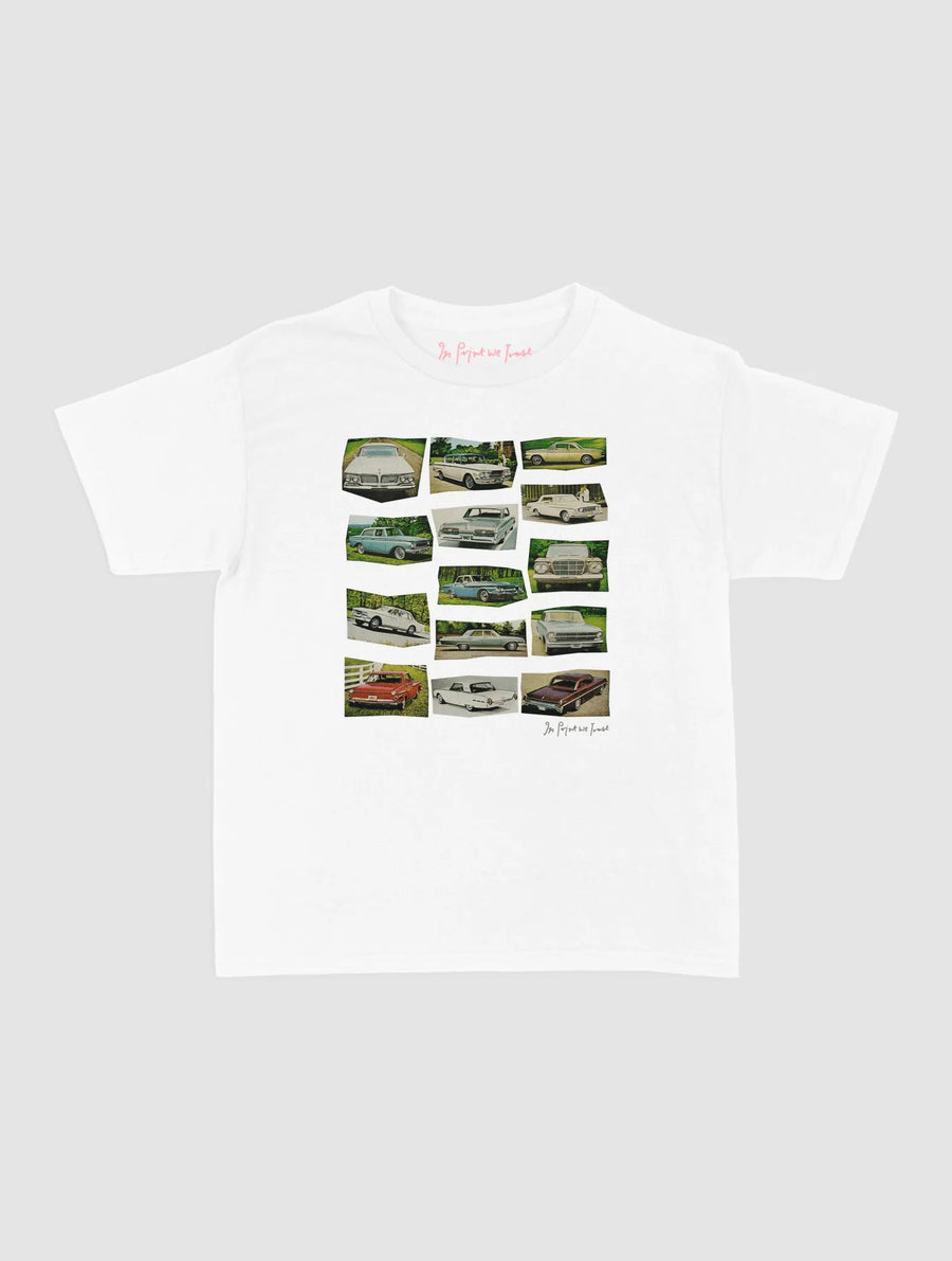 cars baby tee - In Print We Trust