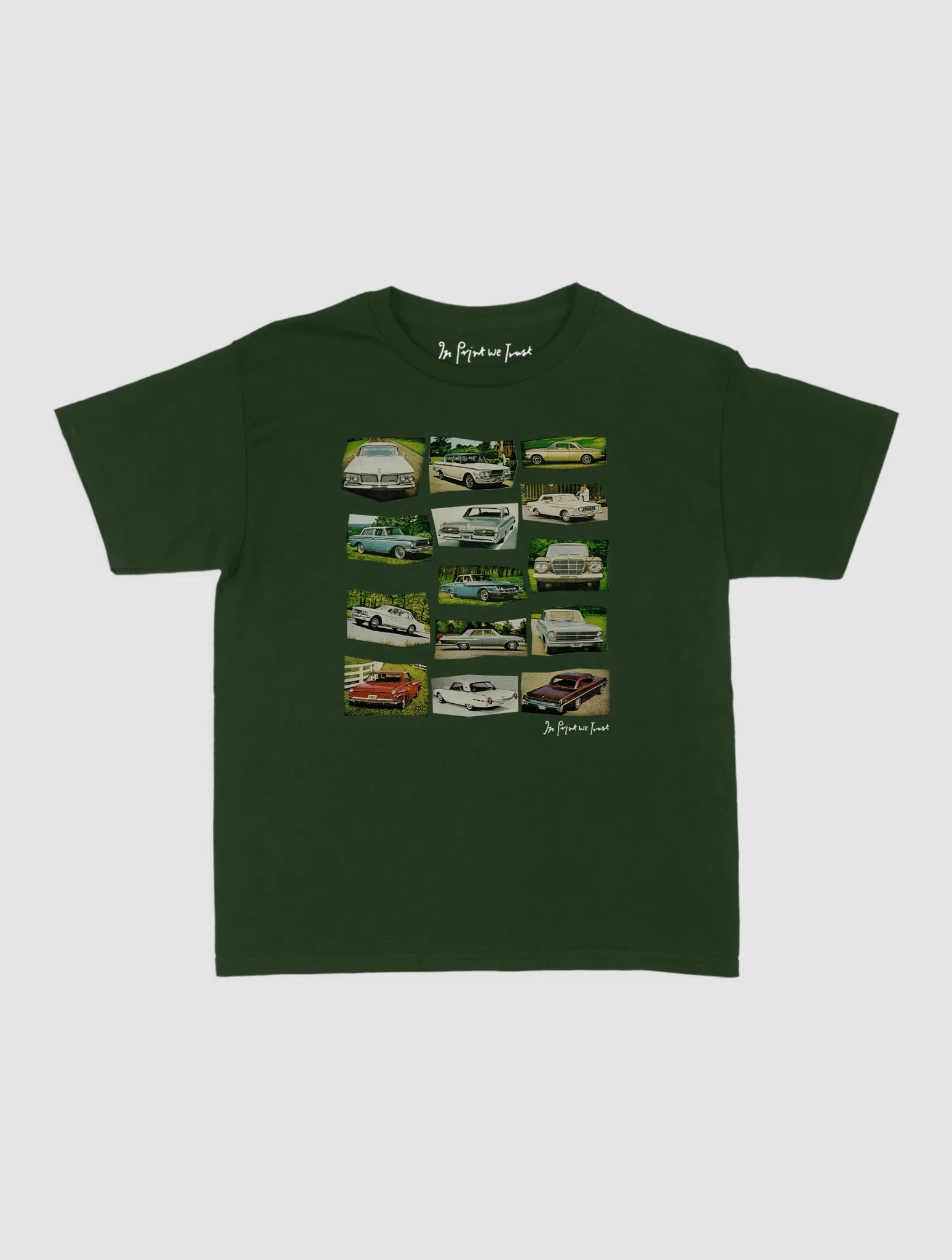cars baby tee - In Print We Trust