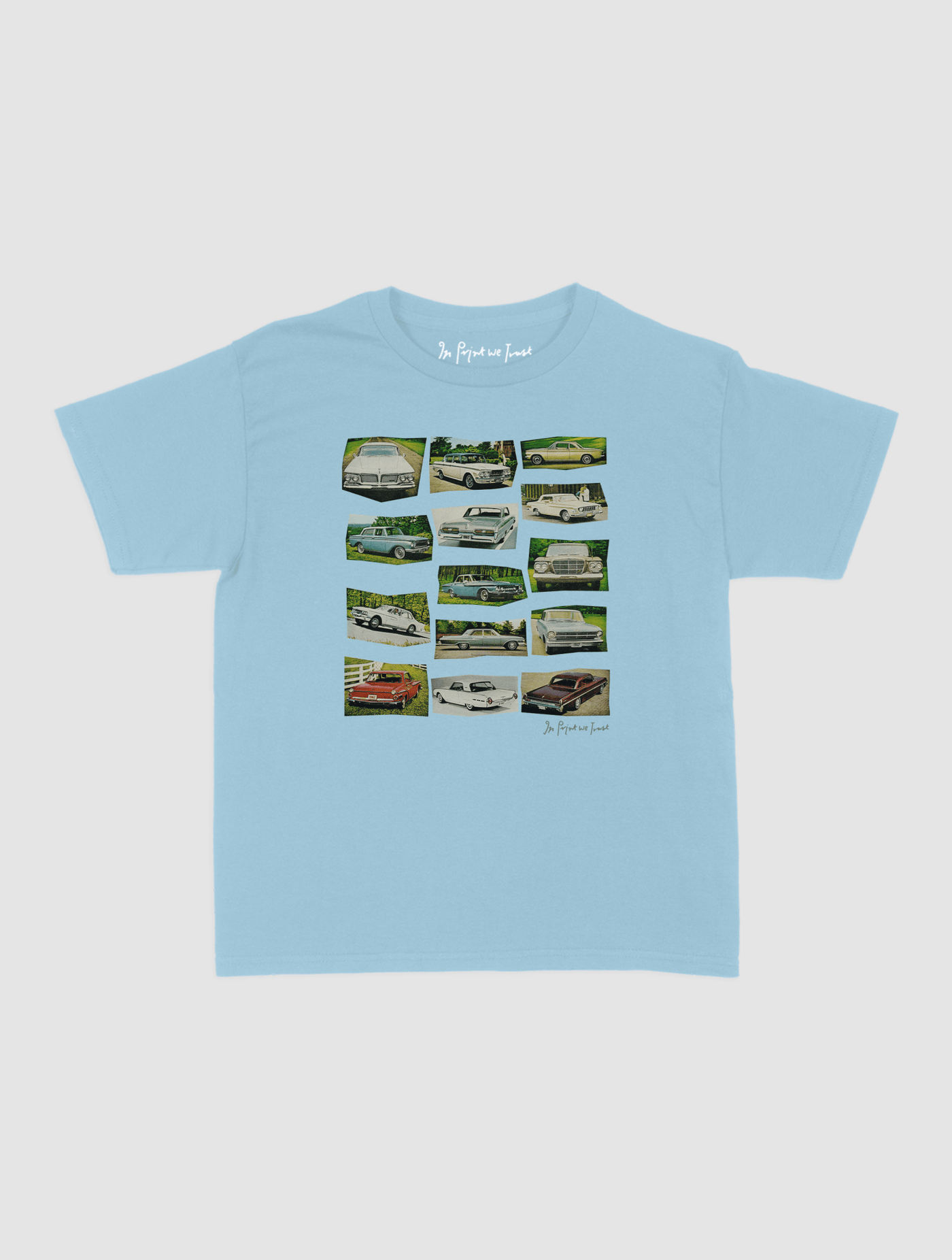 cars baby tee - In Print We Trust