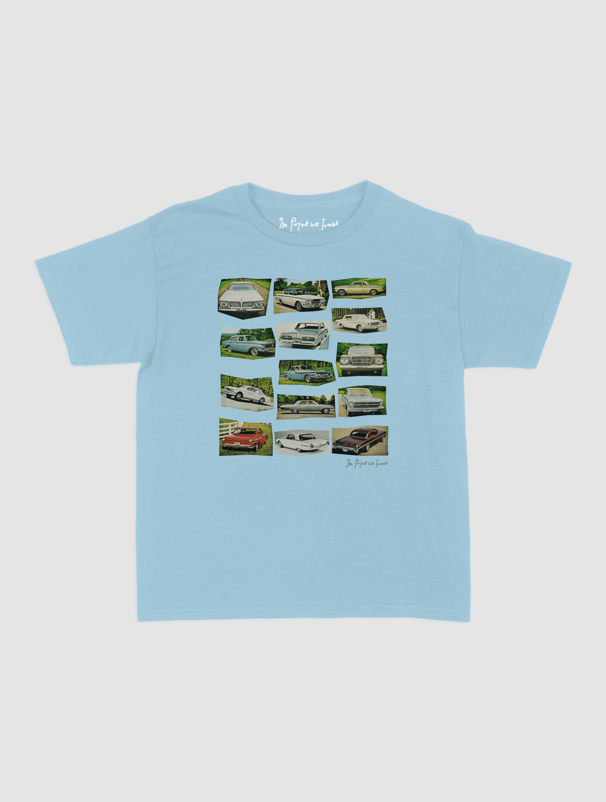 cars baby tee - In Print We Trust