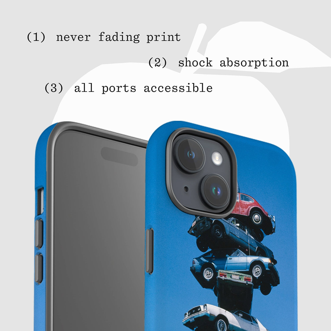 cars tough iPhone case - In Print We Trust