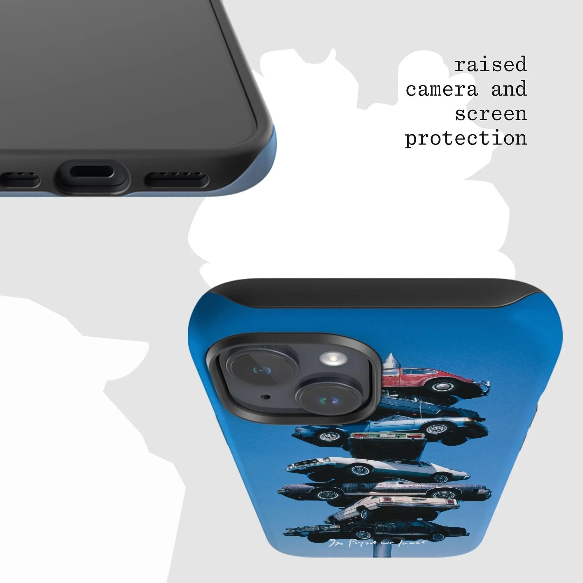 cars tough iPhone case - In Print We Trust