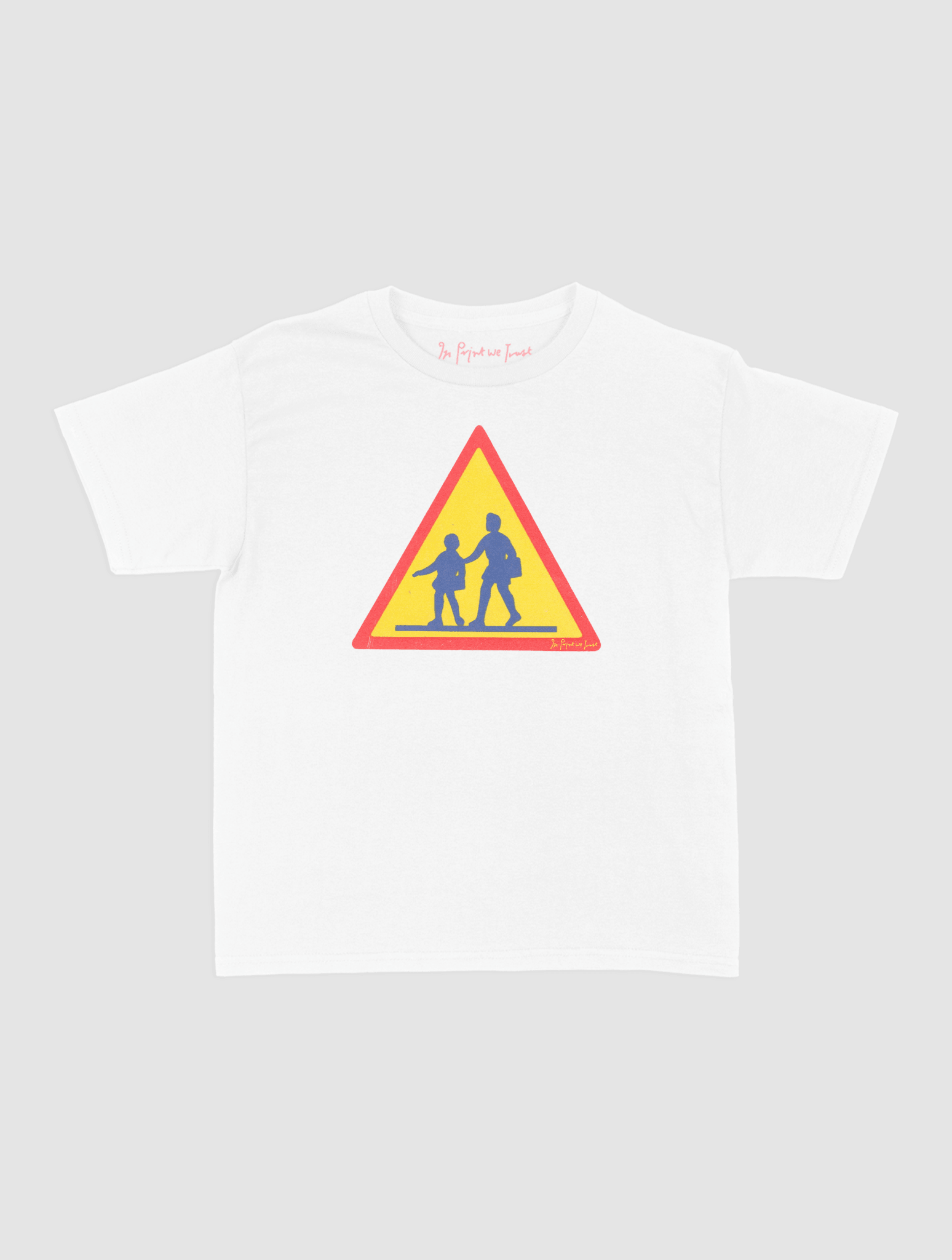 caution baby tee - In Print We Trust