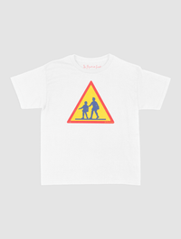 caution baby tee - In Print We Trust
