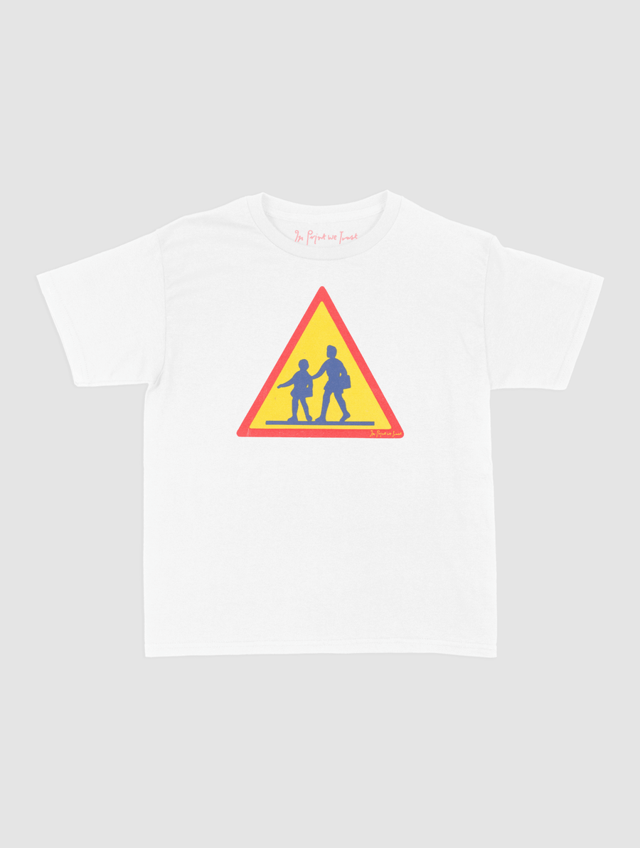 caution baby tee - In Print We Trust