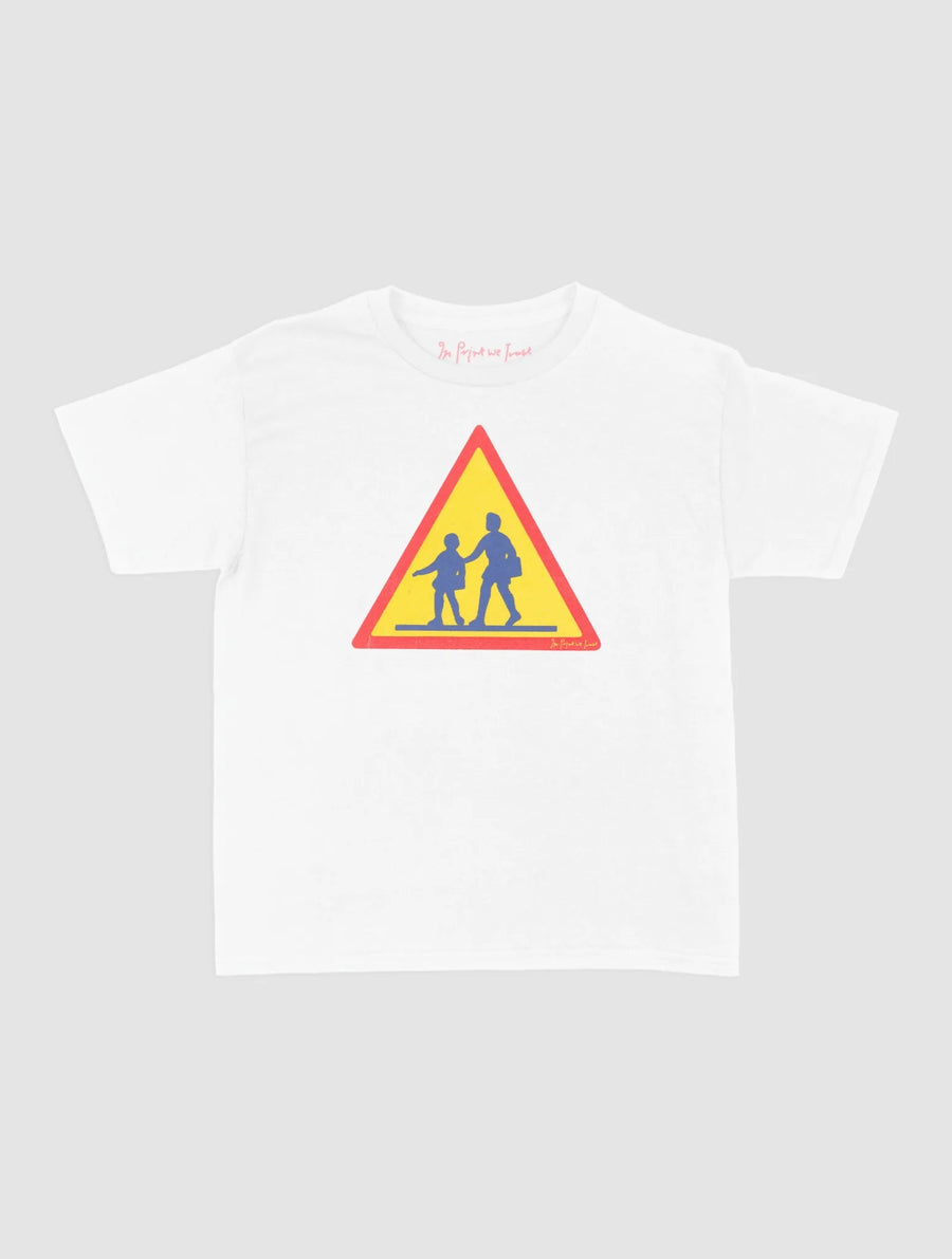 caution baby tee - In Print We Trust
