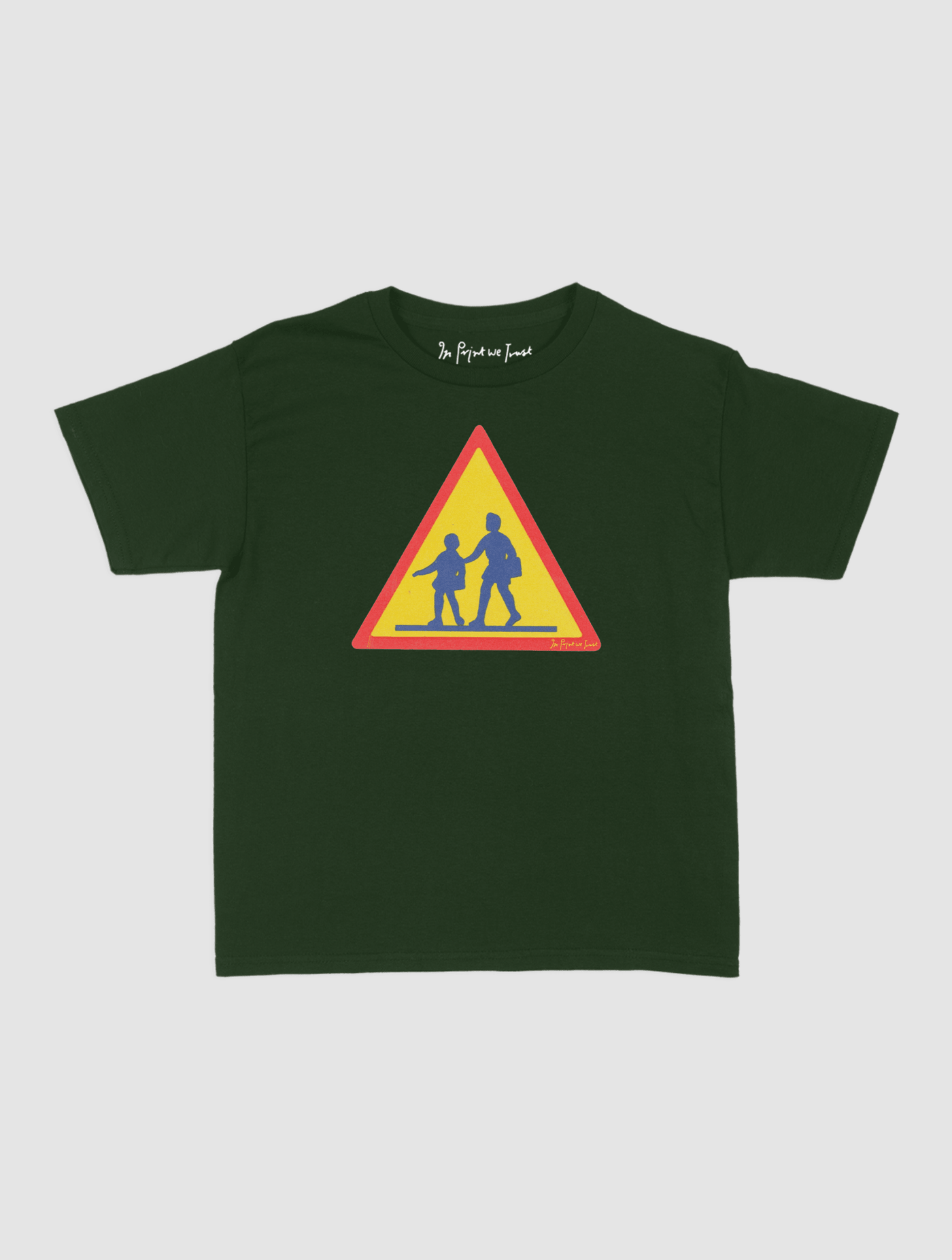 caution baby tee - In Print We Trust