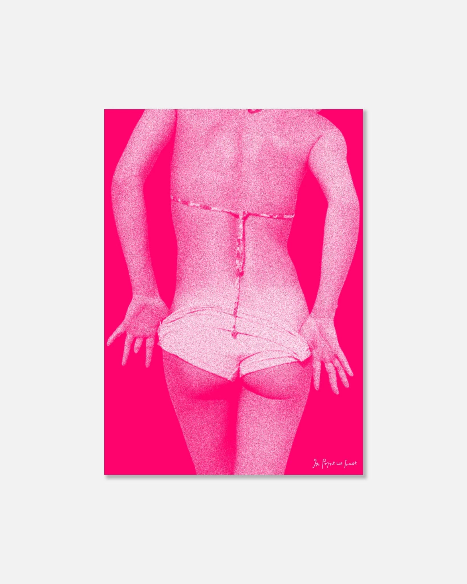 cheeky poster print - In Print We Trust