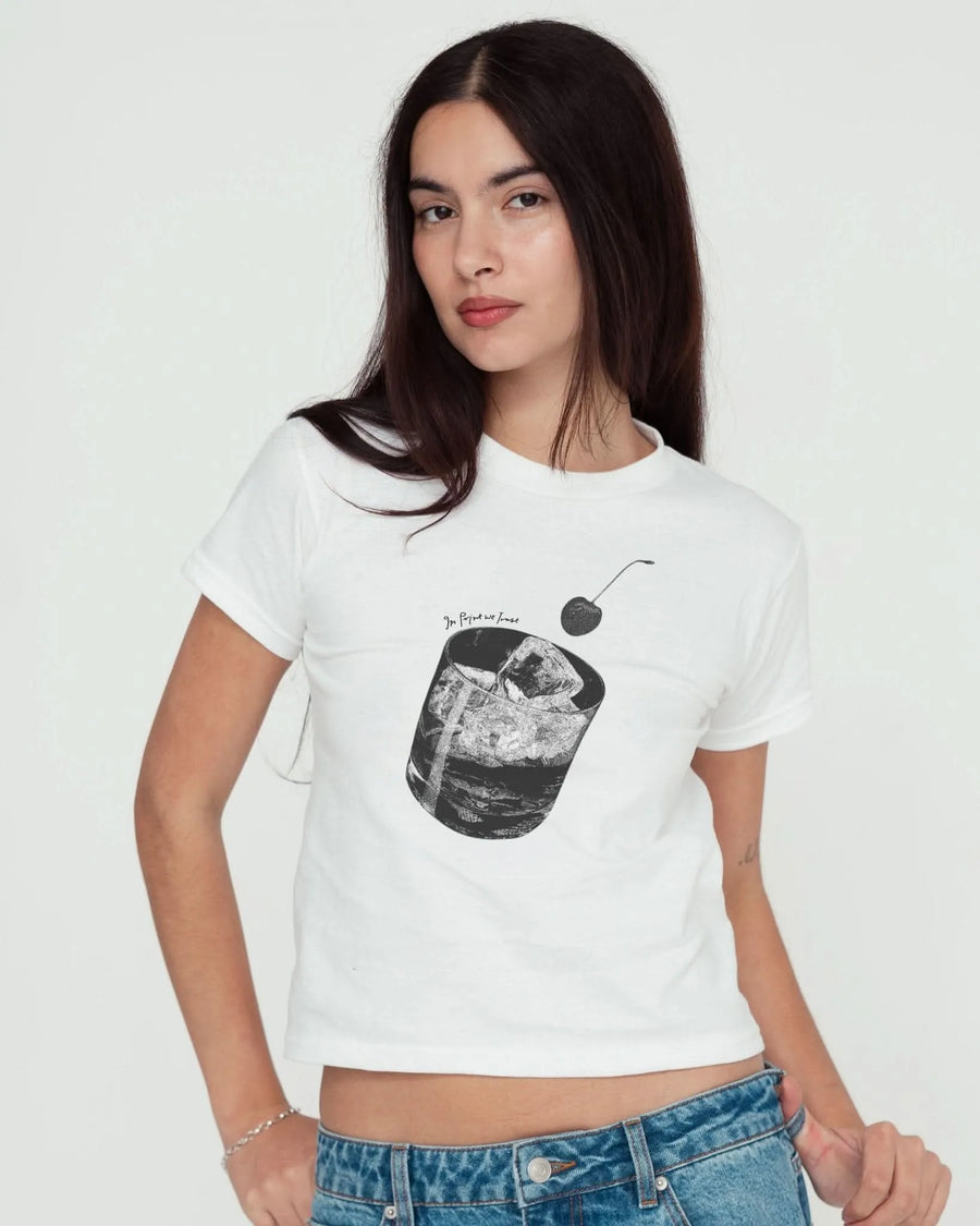 cheers baby tee - In Print We Trust
