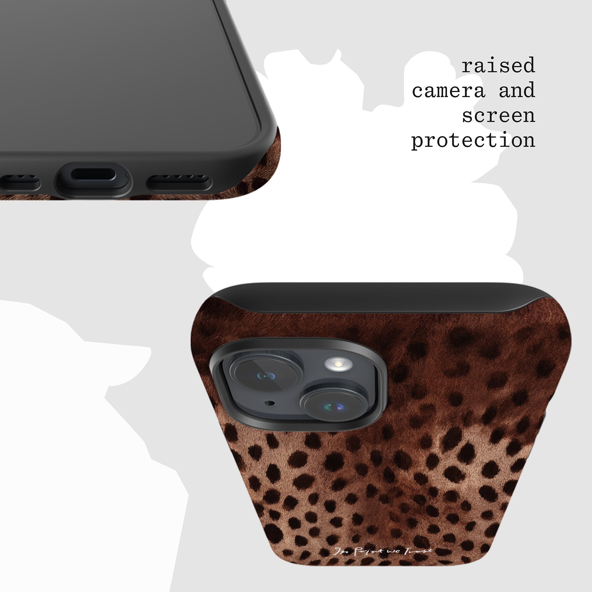 cheetah tough iPhone case - In Print We Trust
