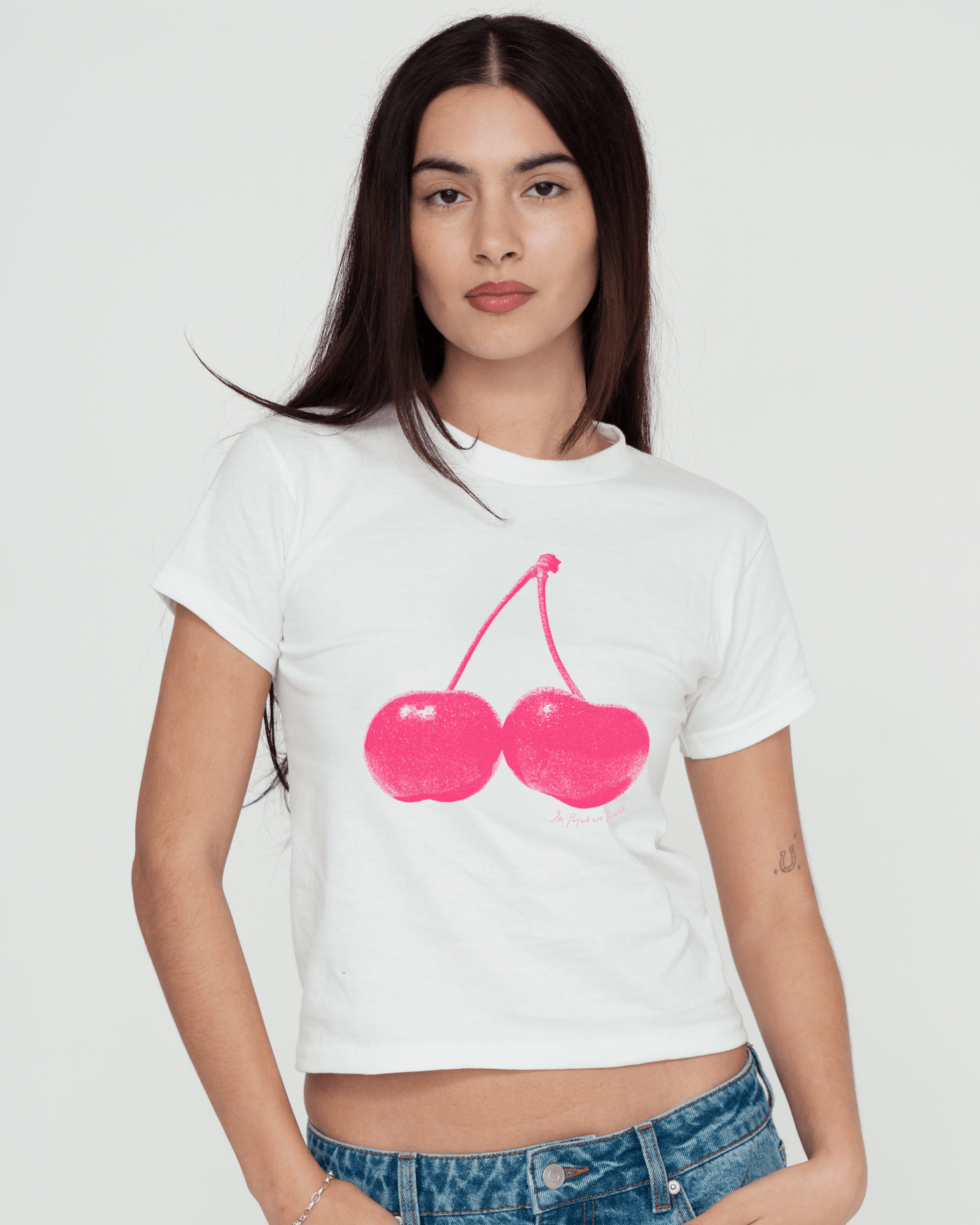 cherry baby tee - In Print We Trust