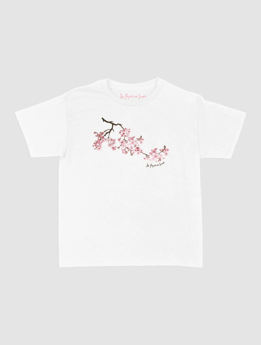 cherry blossom baby tee - In Print We Trust