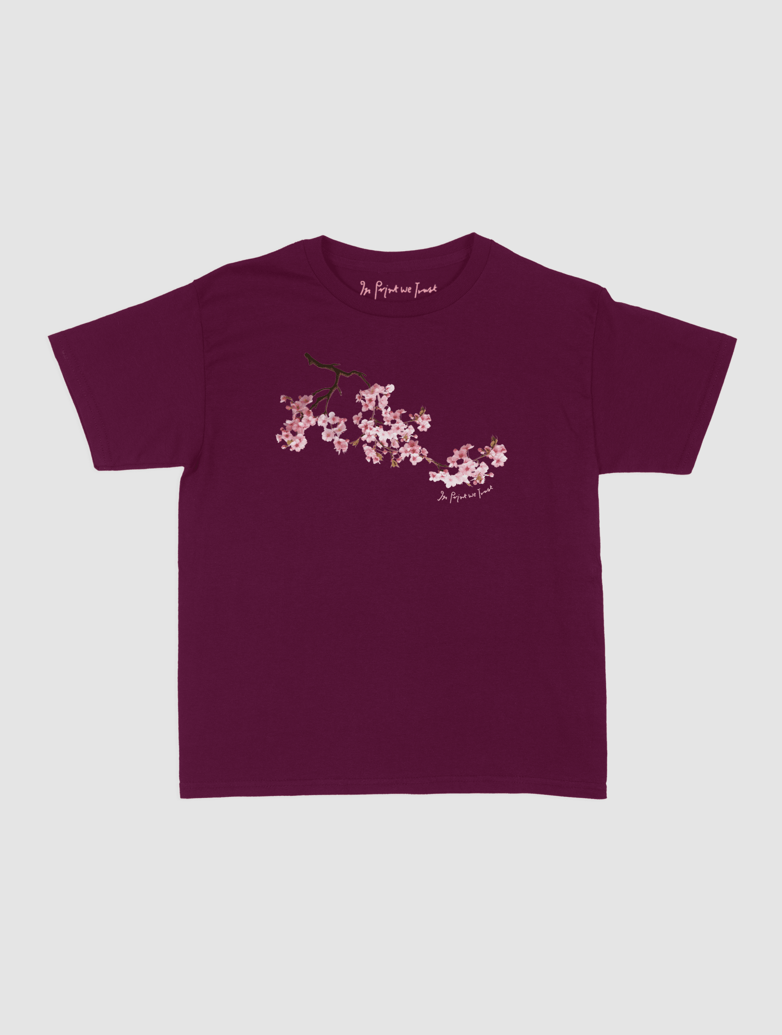 cherry blossom baby tee - In Print We Trust