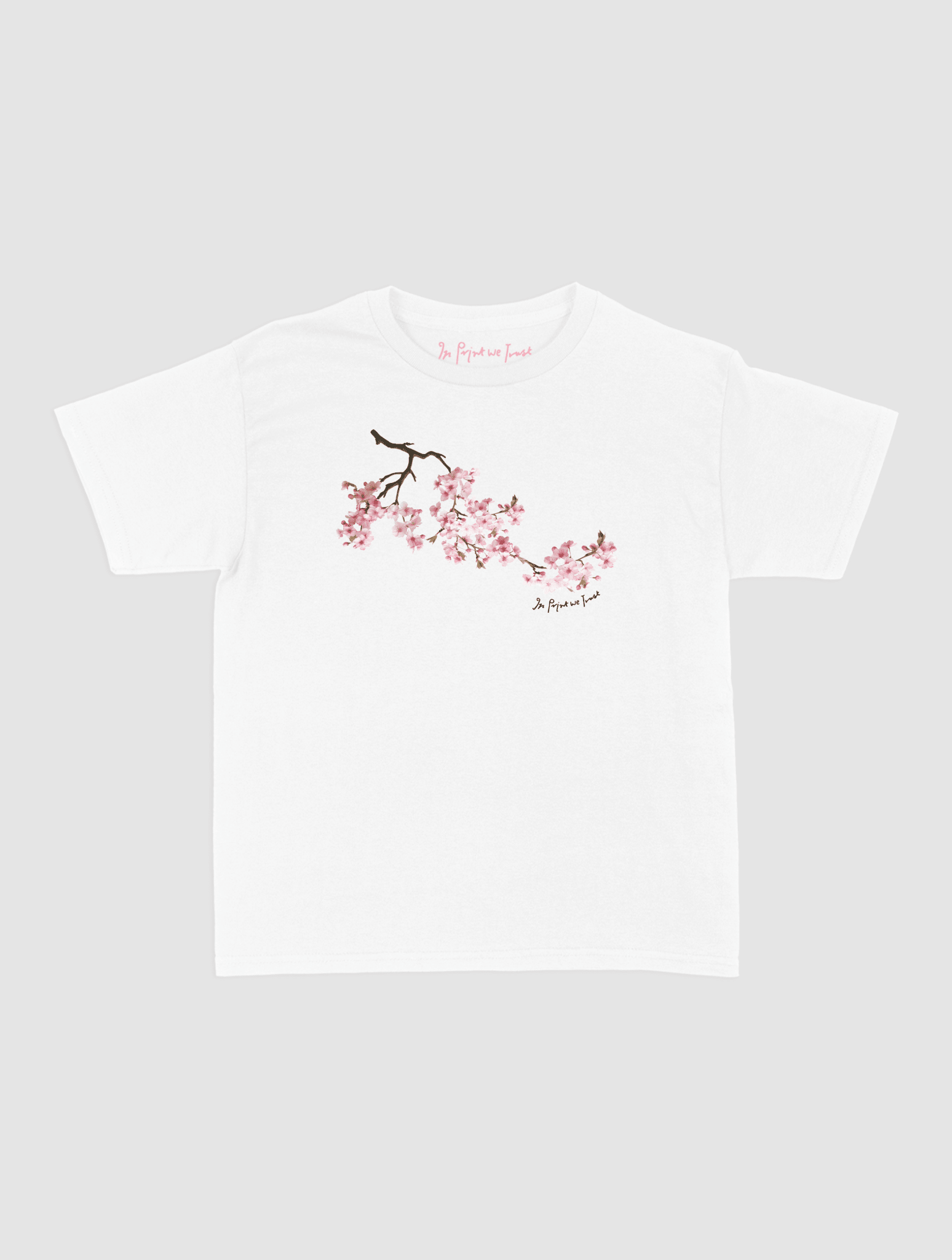 cherry blossom baby tee - In Print We Trust