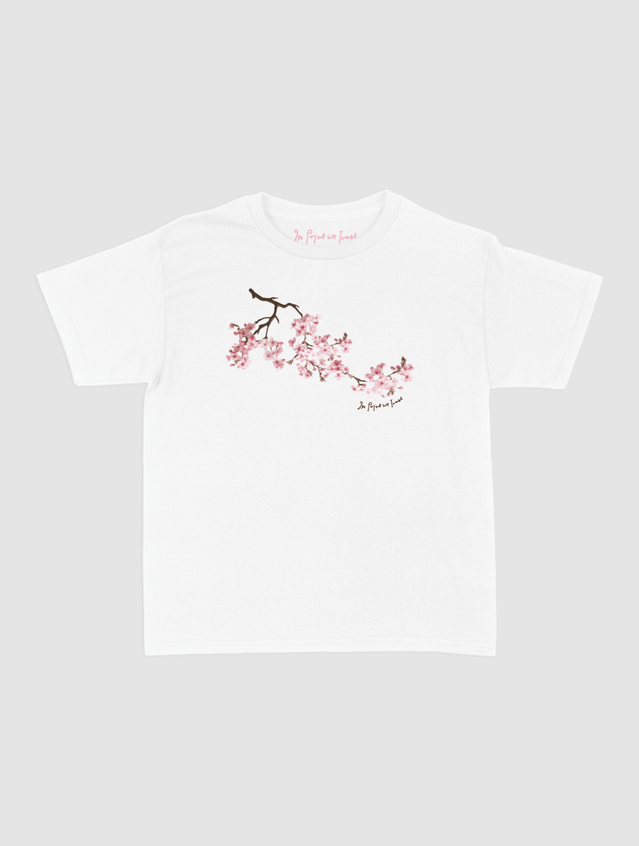 cherry blossom baby tee - In Print We Trust