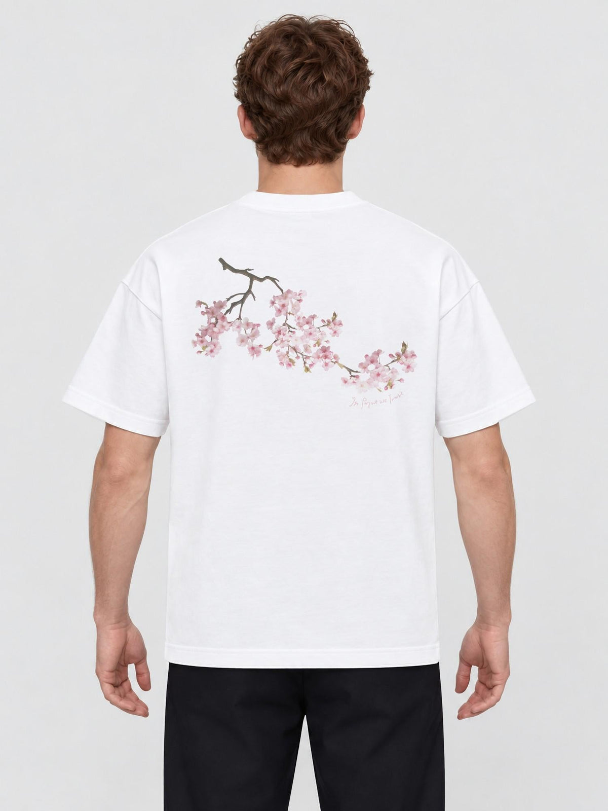 cherry blossom heavyweight tee - In Print We Trust